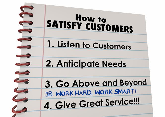 How to satisfy customers list